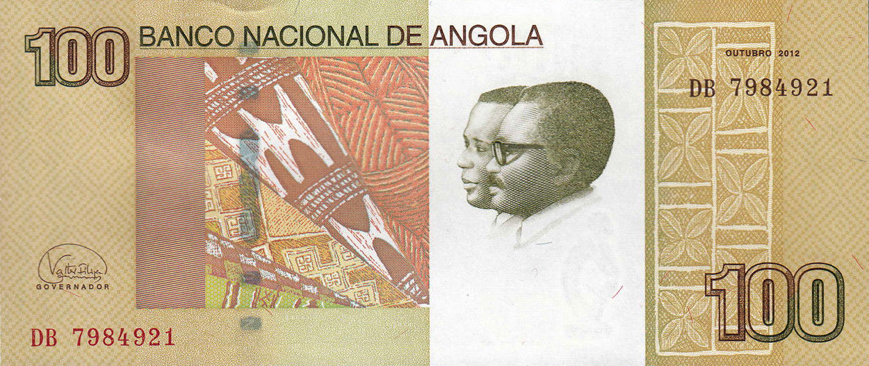P153b Angola 100 Kwanzas Year 2012/2017