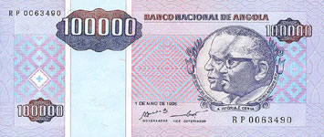 P139 Angola 100.000 Kwanzas Year 1995