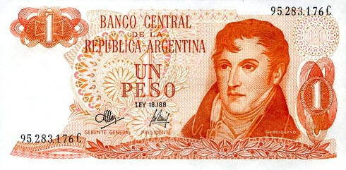 P287 Argentina 1 Peso Year ND