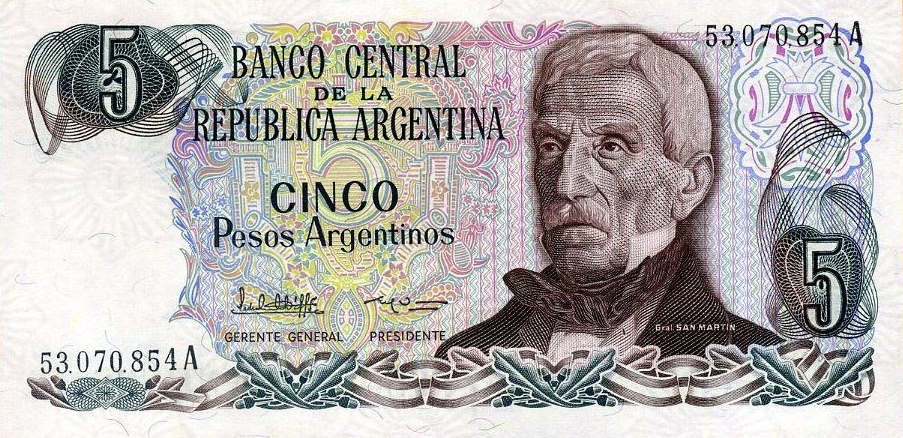 P312 Argentina 5 Pesos Year ND