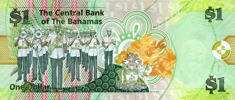 P71A Bahamas 1 Dollar Year 2015