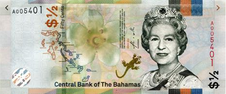 P76A Bahamas 1/2 Dollar Year 2019