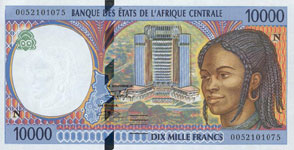 P505 N Equatorial Guinee 10.000 Francs Year 2000