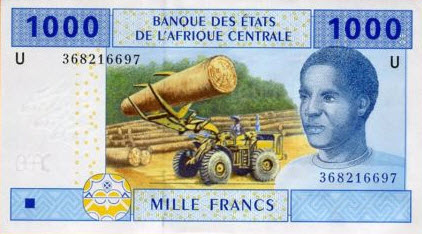 P207 Uc Cameroun 1000 Francs 2002 New Signature