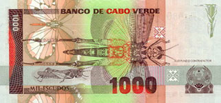 P60 Cape Verde 1000 Escudos Year 1989