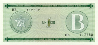 PFX 6 Cuba 1 Peso Year nd