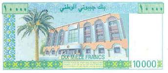 P41 Djibouti 10.000 Francs Year nd