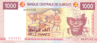 P42 Djibouti 1000 Francs Year 2005