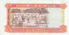 P20c Gambia 5 Dalasis Year nd