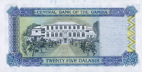 P22c Gambia 25 Dalasis Year nd