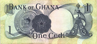 P10d Ghana 1 Cedi Year 1971