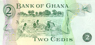 P14c Ghana 2 Cedis Year 1977