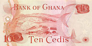 P16f Ghana 10 Cedis Year 1978