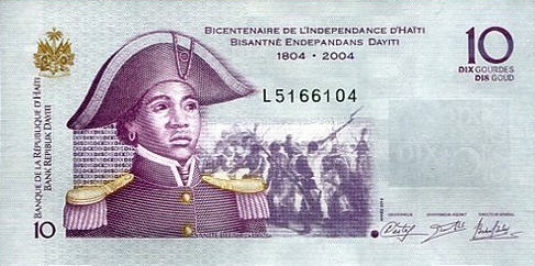 P272e Haiti 10 Gourdes Year 2012