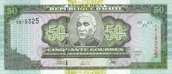 P267 Haiti 50 Gourdes Year 2003