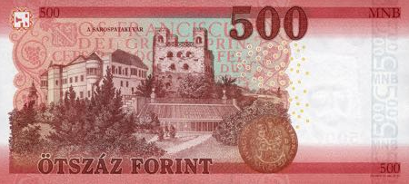 P202a Hungary 500 Forint Year 2018