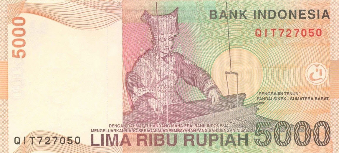 P142 Indonesia 5000 Rupiah Year 2015