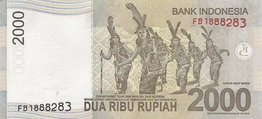 P148 Indonesia 2000 Rupiah Year 2014