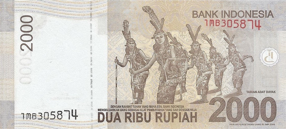 P148f Indonesia 2000 Rupiah Year 2015