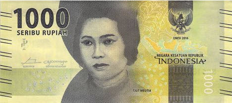 P154 Indonesia 1000 Rupiah Year 2016