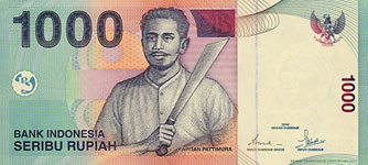 P141a Indonesia 1000 Ruphia Year 2000
