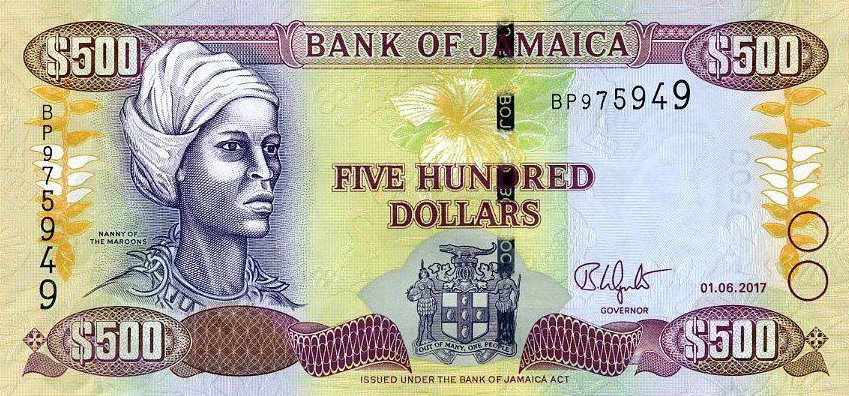 P85k Jamaica 500 Dollars Year 2017