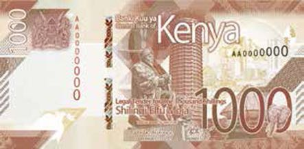 P56a Kenya 1000 Shillingi Year 2019