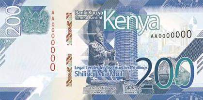 P54a Kenya 200 Shillingi Year 2019