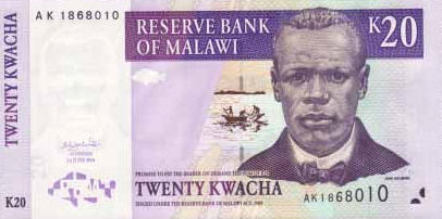 P52a Malawi 20 Kwacha Year 2004