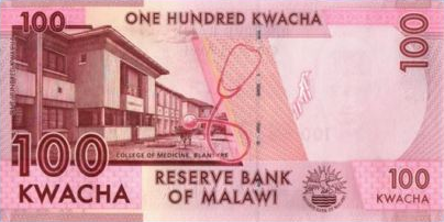 P65c Malawi 100 Kwacha Year 2016