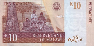 P37 Malawi 10 Kwacha Year 1997