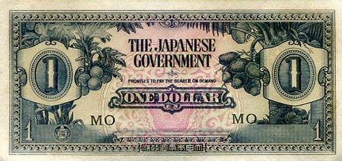 P M5c Malaya (Japanese Government) 1 Dollar Year ND
