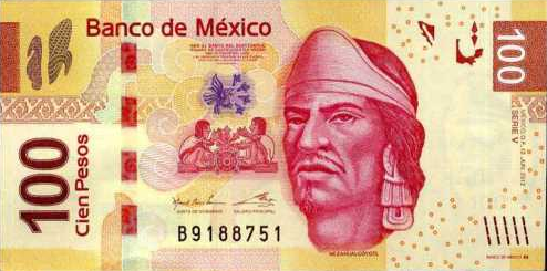 P124 Mexico 100 Pesos Year 2013