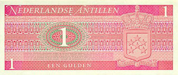 P20 Netherlands Antilles 1 Gulden Year 1970