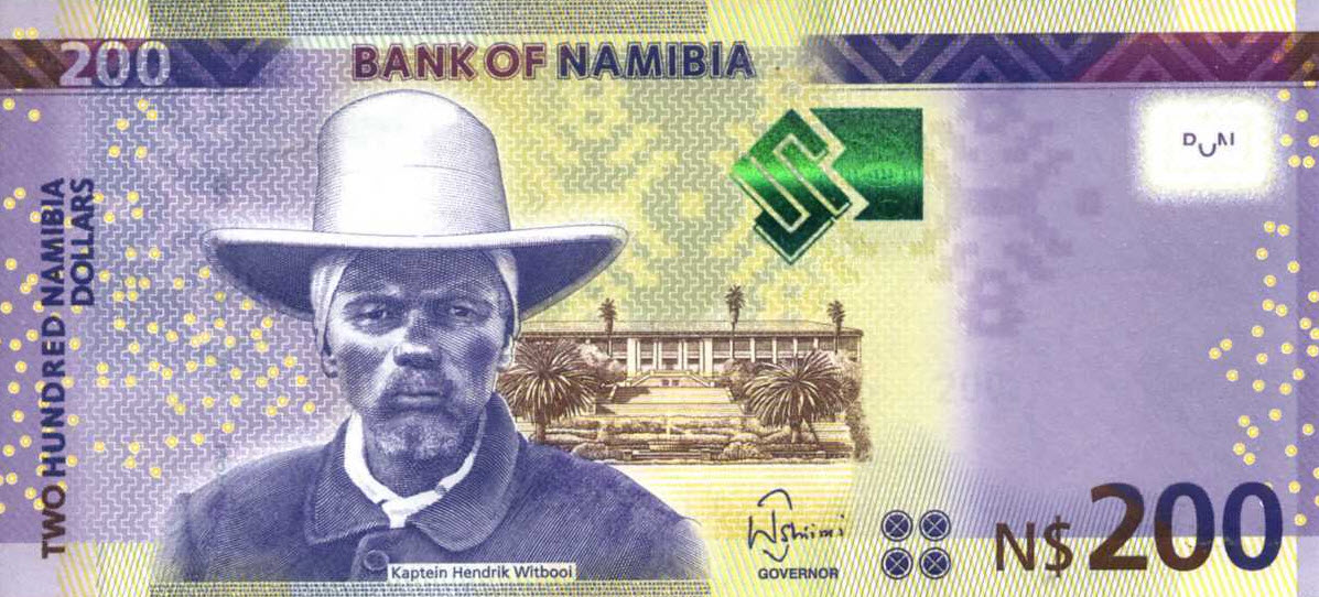 P15b Namibia 200 Dollars Year 2015