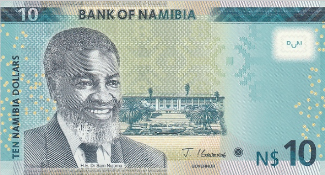 P16c Namibia 10 Dollars Year 2021