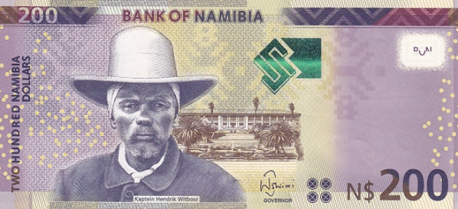 P20a Namibia 200 Dollars Year 2018