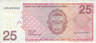 P29c Netherlands Antilles 25 Gulden Year 2003