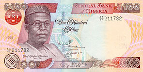 P28b/c Nigeria 100 Naira Year 1999/2001