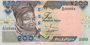 P29a Nigeria 200 Naira Year 2000