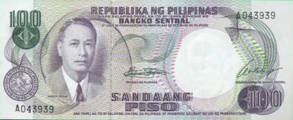 P147a Philippines 100 Piso Year ND