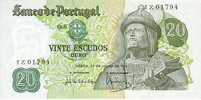 P173 Portugal 20 Escudos