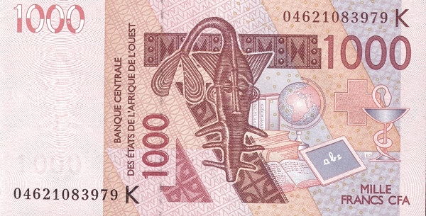 P715Kb Senegal W.A.S. K 1000 Francs Year 2004