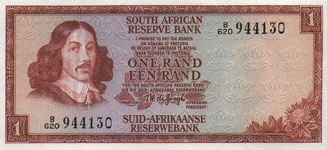 P115b South Africa 1 Rand Year nd
