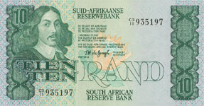 P120a South Africa 10 Rand Year nd