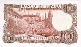 P152 Spain 100 Pesetas Year 1970