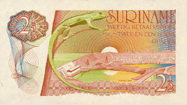 P119 Surinam 2,50 Gulden Year 1985