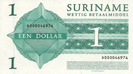 P155 Surinam    1 Dollar Year 2004