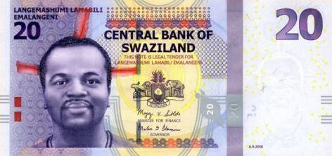 P37 Swaziland 20 Emalangeni 2011