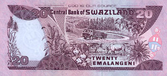 P30 Swaziland 20 Emalangeli Year 2001